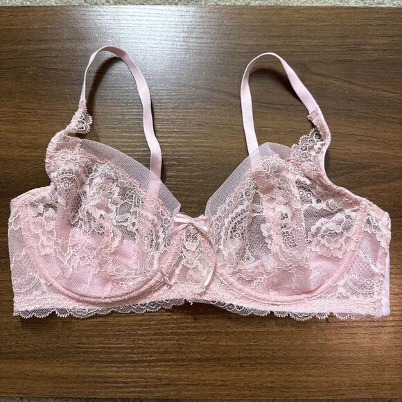 Skarlett Blue Light Pink Lace Bra 34C - Picture 1 of 3